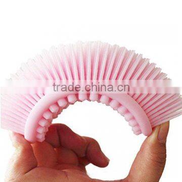 professional custom silicone baby bath cleaning brush