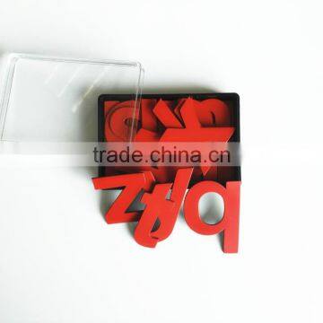 Fridge Decoration Educational Toys Fridge Magnet Solid Color Letters Lowercase Fridge Magnet Letters photo-4