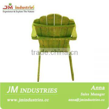 Stain Finish Adirondack Chair With Green Color photo-4