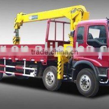 truck crane, truck mounted crane, cargo truck with crane