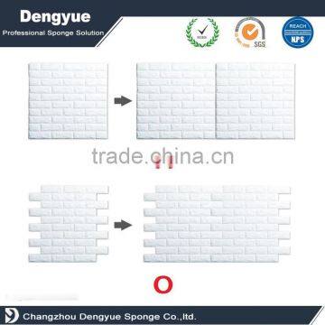 3D foam bricks for coffe shop easy to clean foam brick panels