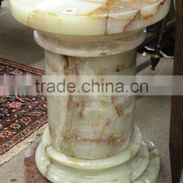 EXPORT QUALITY LIGHT GREEN ONYX PEDESTALS COLLECTIONS