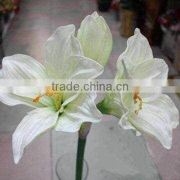 Realistic PU Artificial Clivia Flowers for Wedding Decoration photo-3