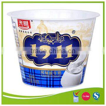 Small IML pp plastic yogurt cup