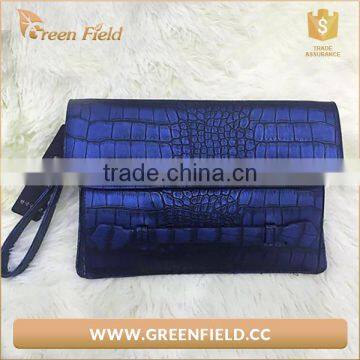 Girls Crocodile pu Leather Clutch Bag Clutch Evening Bag for Women photo-4