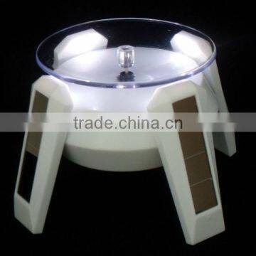 Solar Powered Rotary Display Turntable With LED Light Factory Cheap Price For Sale photo-4