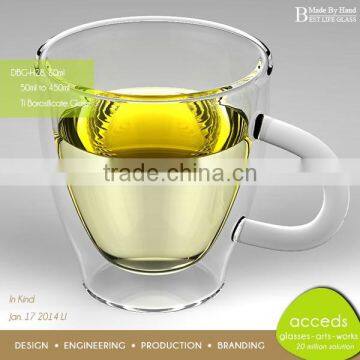 Elegant New Borosilicate Handmade Crystal Clear Beer Glass photo-5