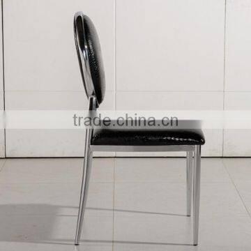 Cheap Round Back Stainless Steel Dining Chairs for Sale photo-3