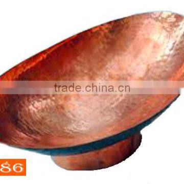 Hammered Copper Fruit Bowl