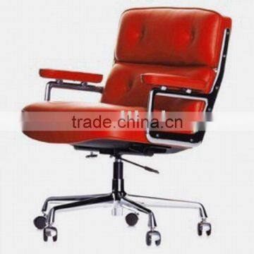 Soft leather padded aluminum chairs