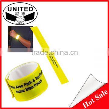 Custom Reflective Slap Wrap PVC Snap Wristband