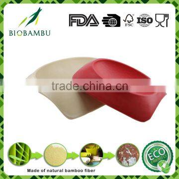 Ecological Best design Biodegradable bamboo fiber pet food bowl