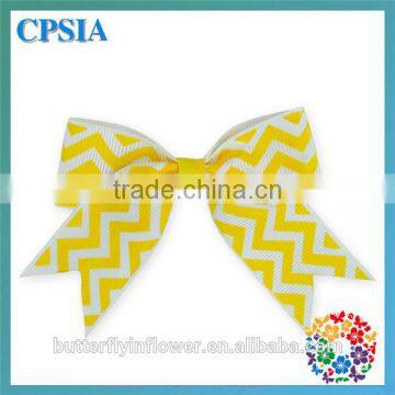 Handmade DIY Grey Stripe Hair Bow For Baby Girls Headband's Accessary Without Clips Grosgrain Hair Bows photo-4