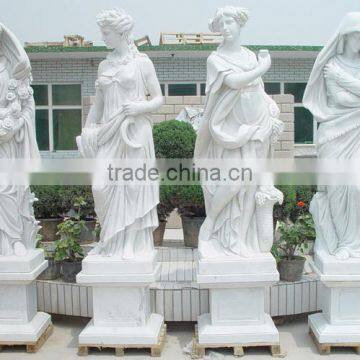 Life size garden sculpture four seasons marble statues for sale