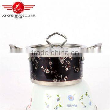 New Design 5pcs Decal Stainless Steel Soup Pot Kitchen Cookware photo-3
