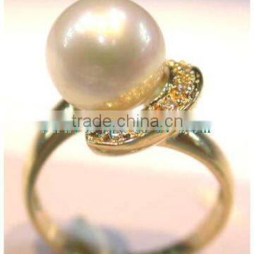 Gold South Sea Pearl and Gold Ring photo-3