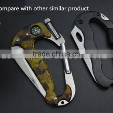 Wholesale Camouflage Color Portable Multifunction Climbing Carabiner photo-3