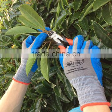 NMSAFETY hand care CE certified blue latex gloves