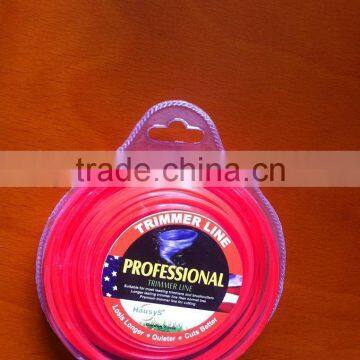 Nylon string cutter line with spool package