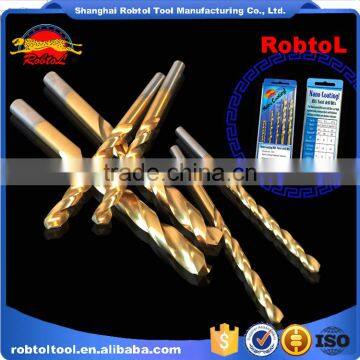 6pcs Nano Titanium Coating Straight Shank Hss Twist Drill Bits Cobalt Fully Ground Bright Finish Drilling Metal Forged Alloy photo-4