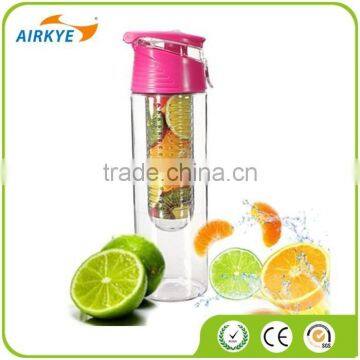 700mLCapacity Sports Healthy Fruit Juice Infuser Infusing Water Bottle Flip Lid