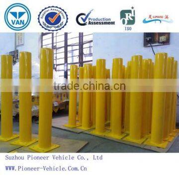 2015 hot selling Yellow Steel Bollards/Powder Coated Removable Steel Bollard