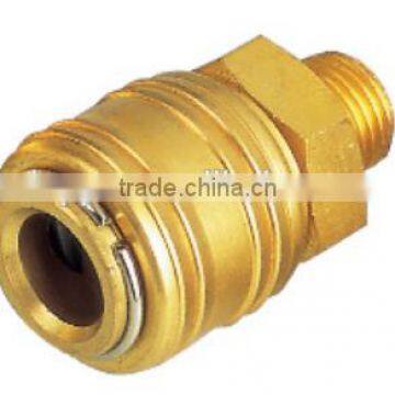 High quality ,brass material , BSP,1/4" 3/8" 1/2" male thread Geman type air quick coupler Europe type air quick coulping