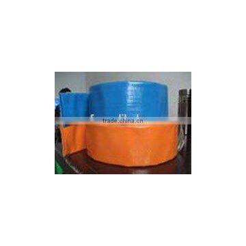 Yellow and Blue Color PVC HEAVY DUTY LAFLAT DISCHARGE Hose/agriculture Lay Flat Water Supply Hose Pipe photo-2