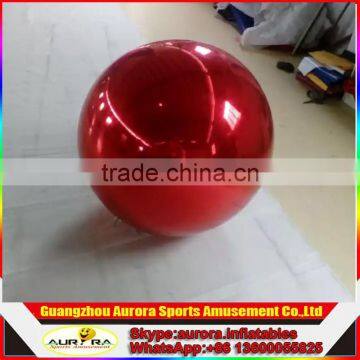 Hot sale inflatable mirror ball/ silver reflective ball inflatable stainless steel spheres for sale