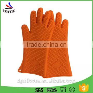 Hot sale silicone bbq gloves food grade silicone mitts/long silicone baking gloves