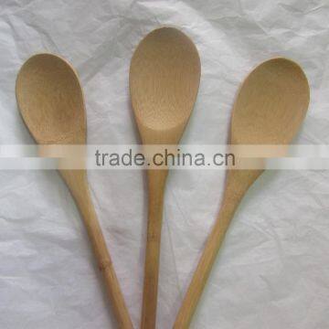 bamboo spoon with long circle handle