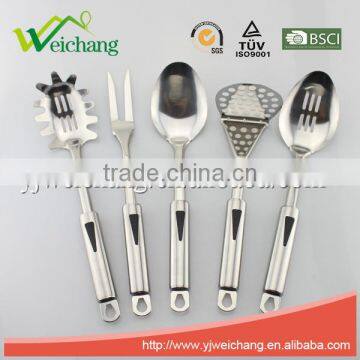 WCJ646 Stainless Steel Utensil SPAGHETTI SERVER Pasta Fork Welding High Quality Mirror Finishing photo-4