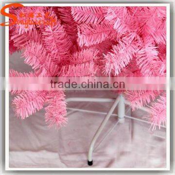 2015 New Product Guangzhou Giant Pvc Led Lighted Pink Christmas Tree Ornament Pine Needle Trees Festival Decoration photo-5