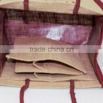 Supermarket Non Woven Wine Shopping Bag Can Custom Logo Printed Promotion photo-4