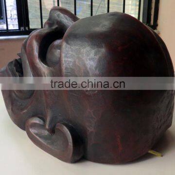 Hand Crafted Wooden Mask of Demon Wall Hanging Made In Nepal photo-3