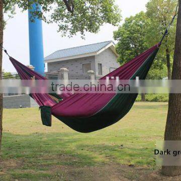 Wholesale Cheap Lightweight Folding Nylon Outdoor Camping Hammock,portable Parachute Hammock photo-3