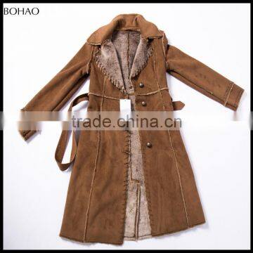 Hot !Selling New Style Warm And Soft Artificial Lamb Wool Tartan Faux Fur Women Winter Coat