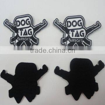 China Wholesale Custom 3d Logo Soft Rubber Pvc Patch With Glue on Backing photo-6