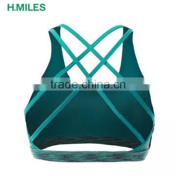 Custom Elastic Band Underwear Push Up Seamless Fitness Top Bras photo-2