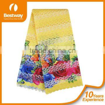 100% Cotton,100% Soft Cotton Swiss Lace Fabric Material And Woven Technics Guipure Lace Fabric CP0024 photo-2