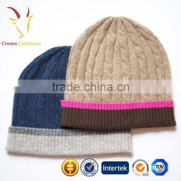 Winter Cable Children Kids Knitted Baby Hats