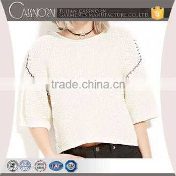 100% Cotton Fashion Waffle-knit Hoodie Sweater photo-3