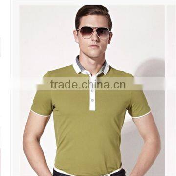 Fashionable Style Solid Color Slimming Man's T-Shirt Can Custom