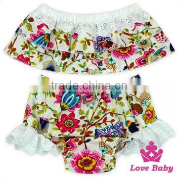 66TQZ46 Yiwu Lovababy Cotton&Lace Wholesale Sleeve Less Floral Fabric Bloomer Maxi BIKINI SET photo-6