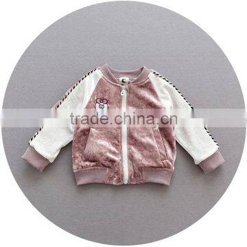 S17642A 2017 Children Girls Coats Baseball Jackets photo-6