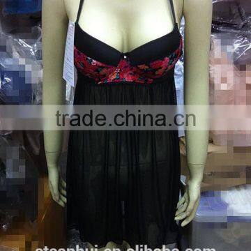 silk breathable quick dry evening wear Sexy sleeperwear China factory