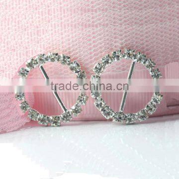 Rhineston Buckle With Foldover Elastic Ties - Crystal Beads for Shoelace Headband Decoration - Buckles for Belt Pouch photo-2