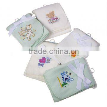 baby fleece blanket/baby blankets of polar fleece/embroidered fleece blanket