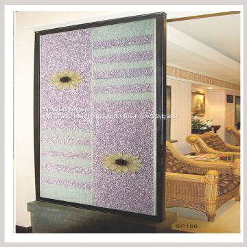 Decorative Glass Sliding Room Wall Dividers photo-4