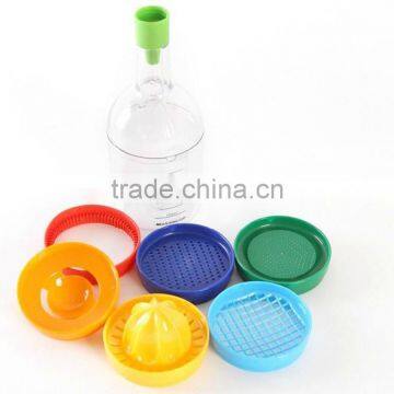8 In 1 Multifunction Kitchen Gadgets Useful Bottle Professional Vegetable Gadget Separator Juicer Funnel Measuring Cup KC1467 photo-2